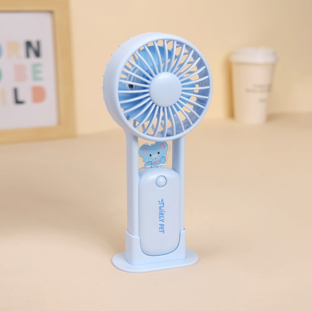 Women's Portable Animal Mini V Fan Bowlift