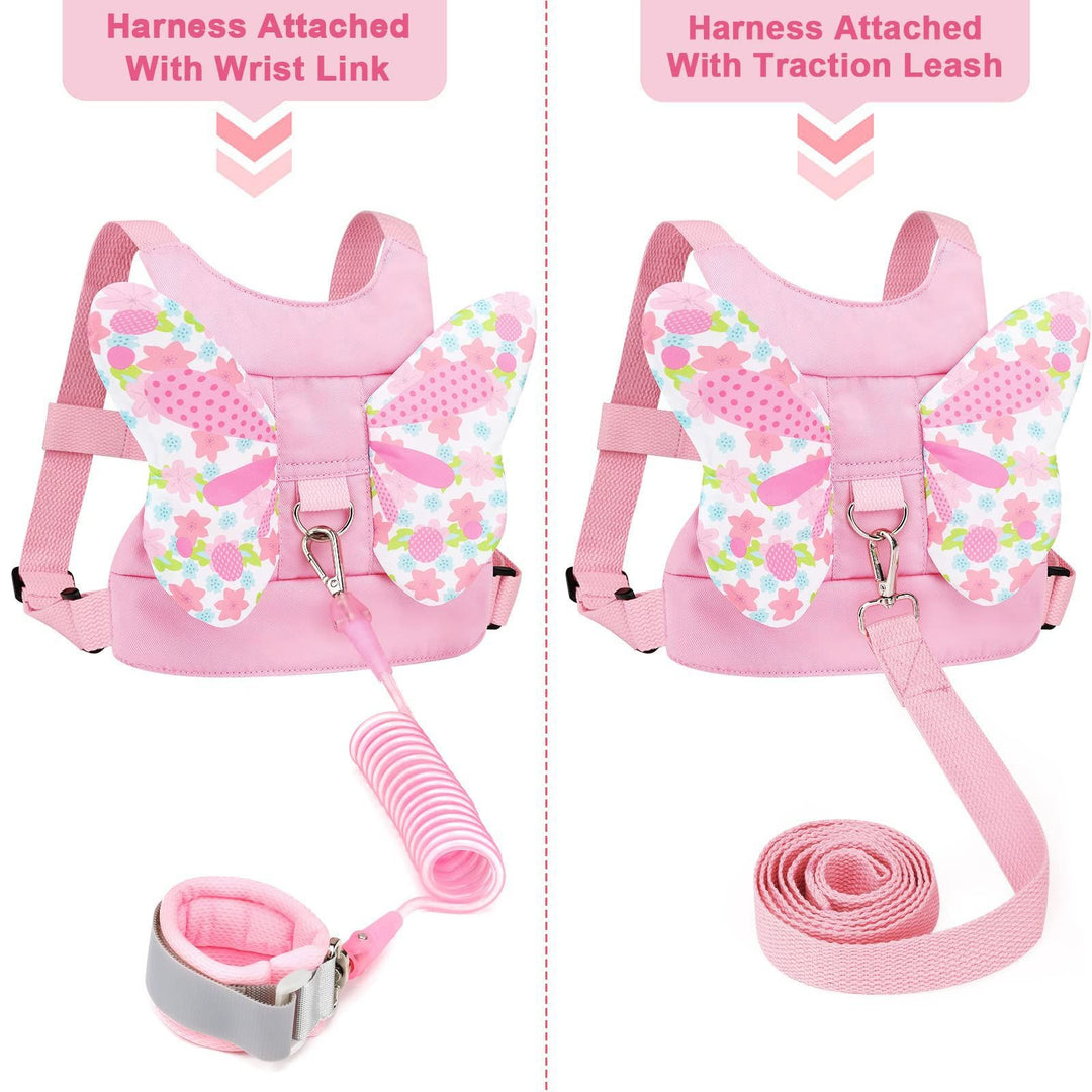 Butterfly-Themed Toddler Harness Backpack Bowlift