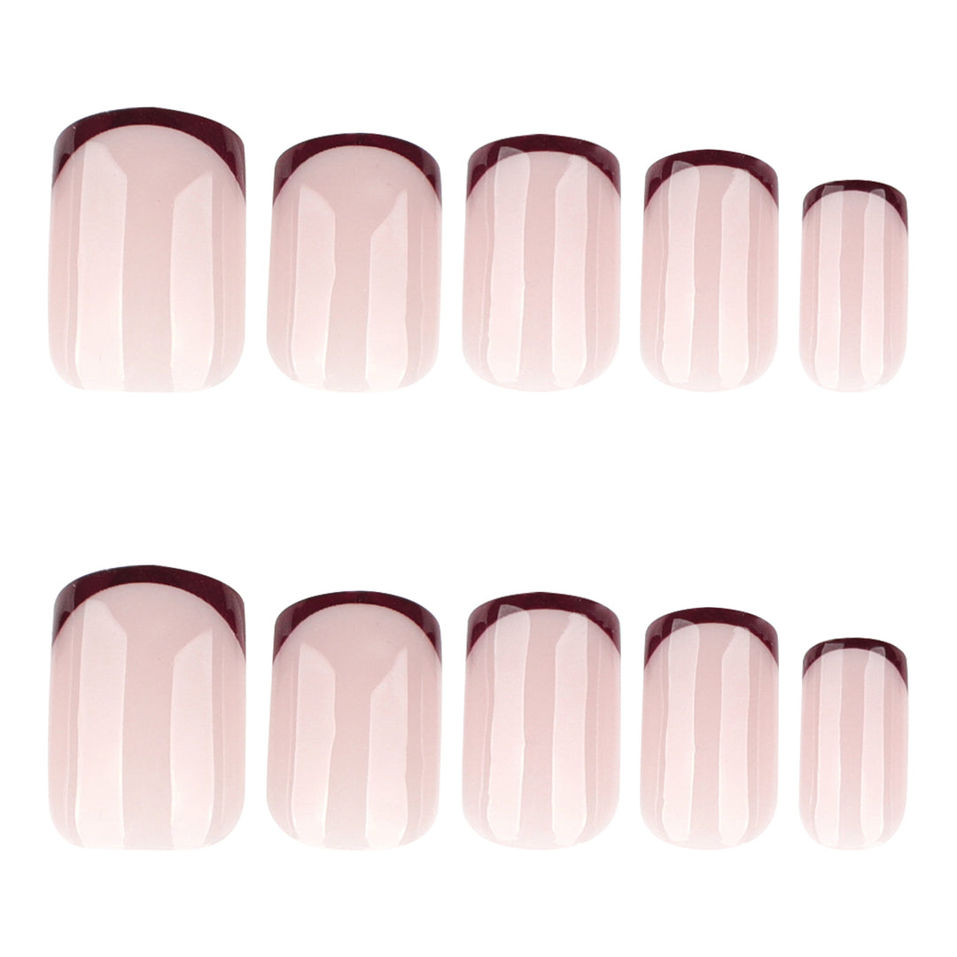 Artful nail design with elegant French tip and glossy finish Bowlift