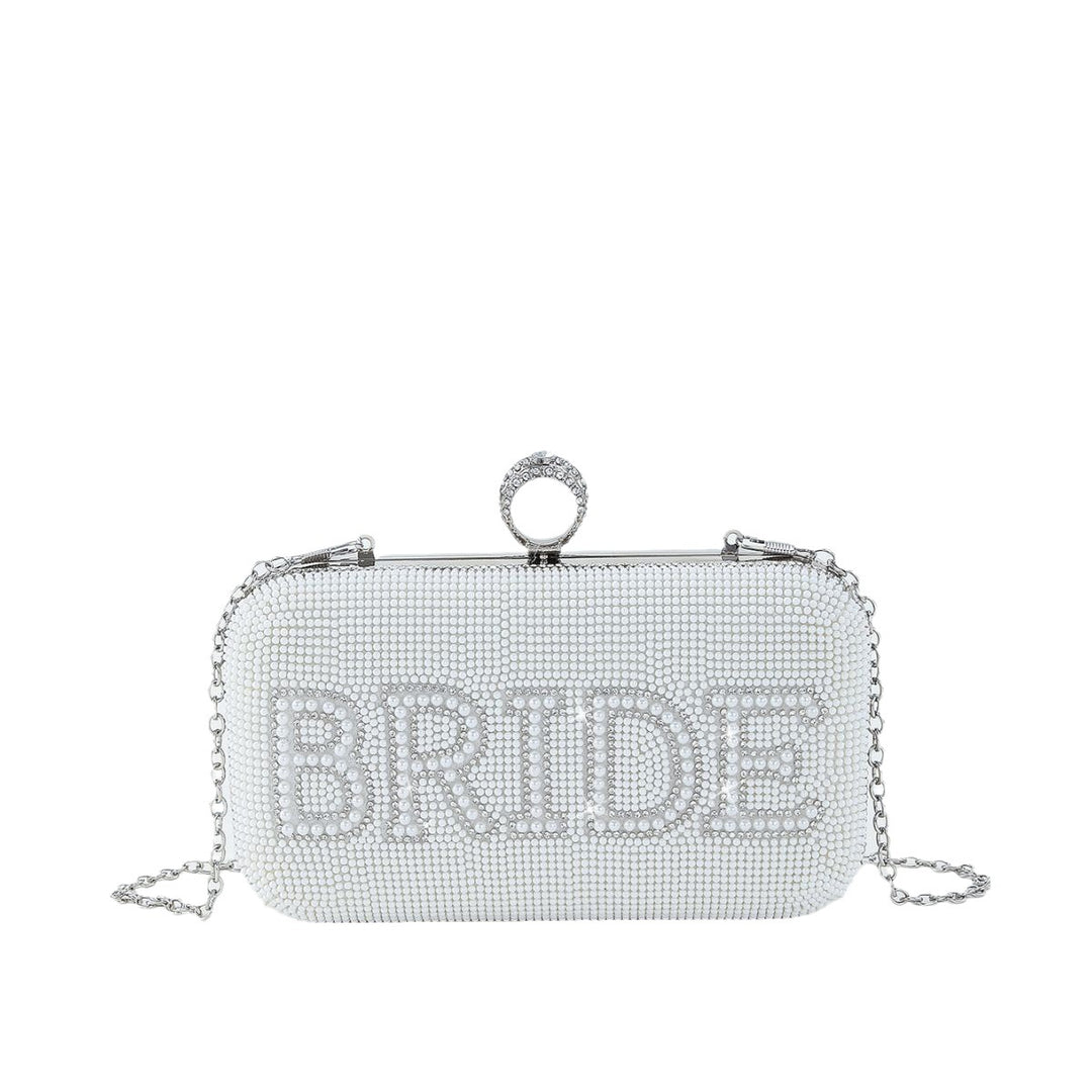 Bridal Crystal-Embellished Evening Clutch
