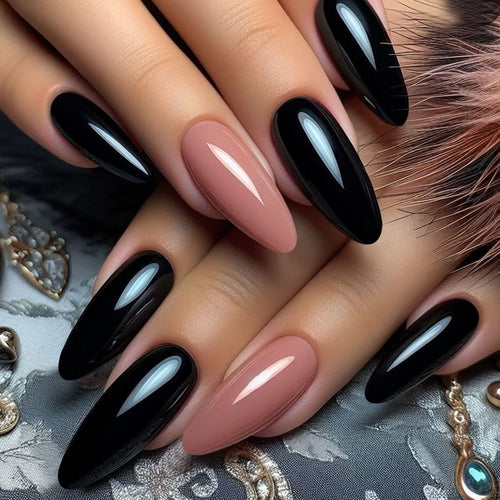 Artistic Press-On Nails Bowlift