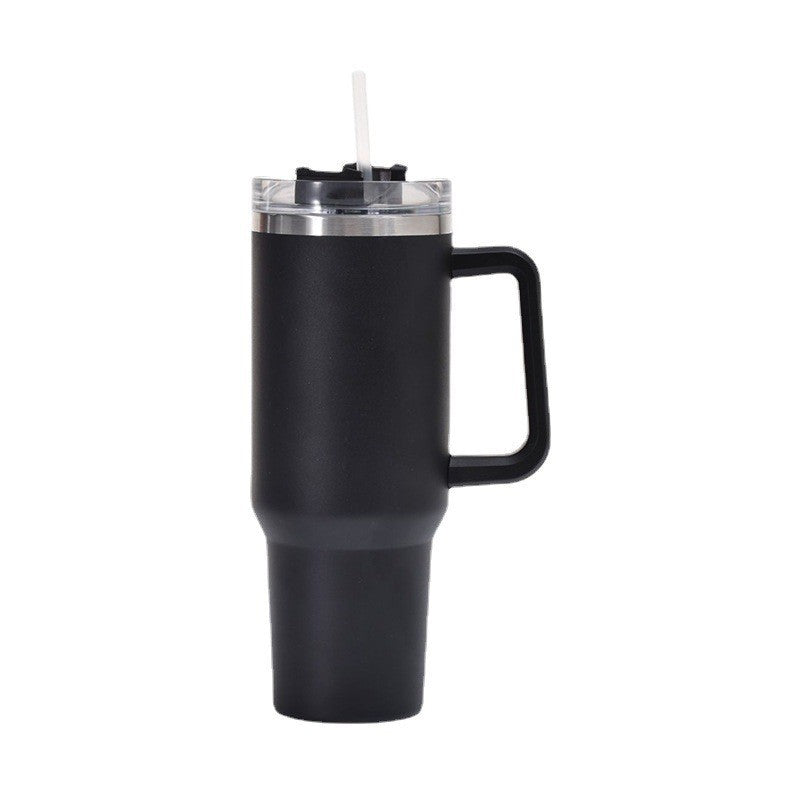 Women's insulated cup with straw and ergonomic handle Bowlift