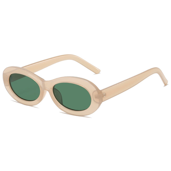 Women’s fashionable oval sunglasses with UV protection and innovative design Bowlift