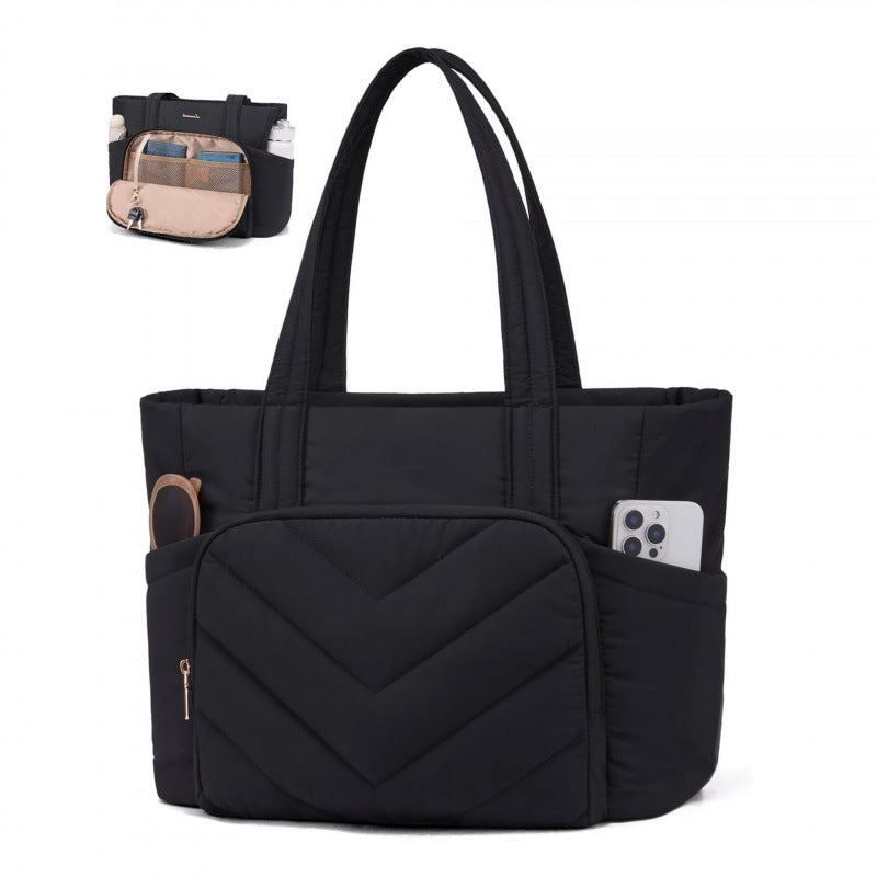 Multifunctional shopping bag with innovative interior organization system Bowlift