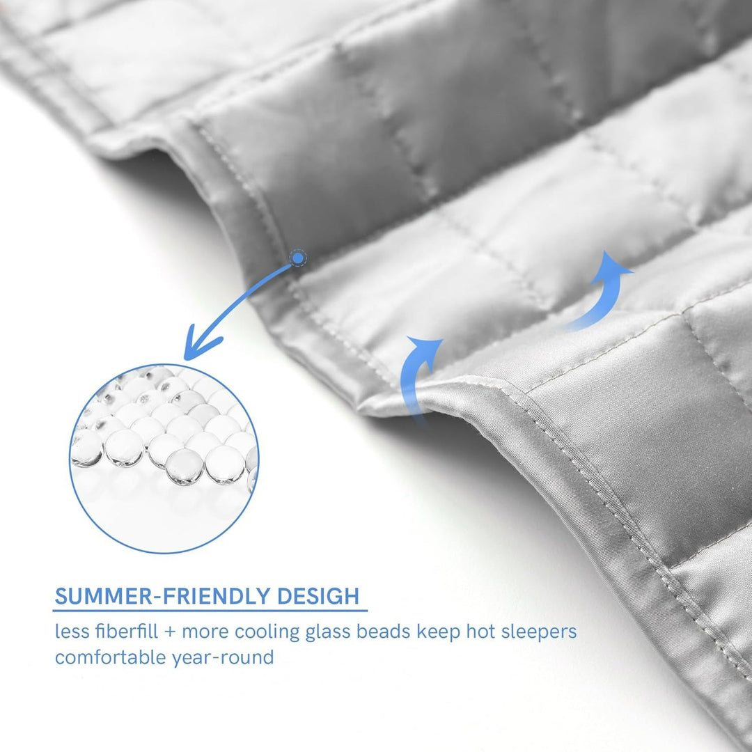 Premium Diamond Quilted Weighted Blanket Bowlift