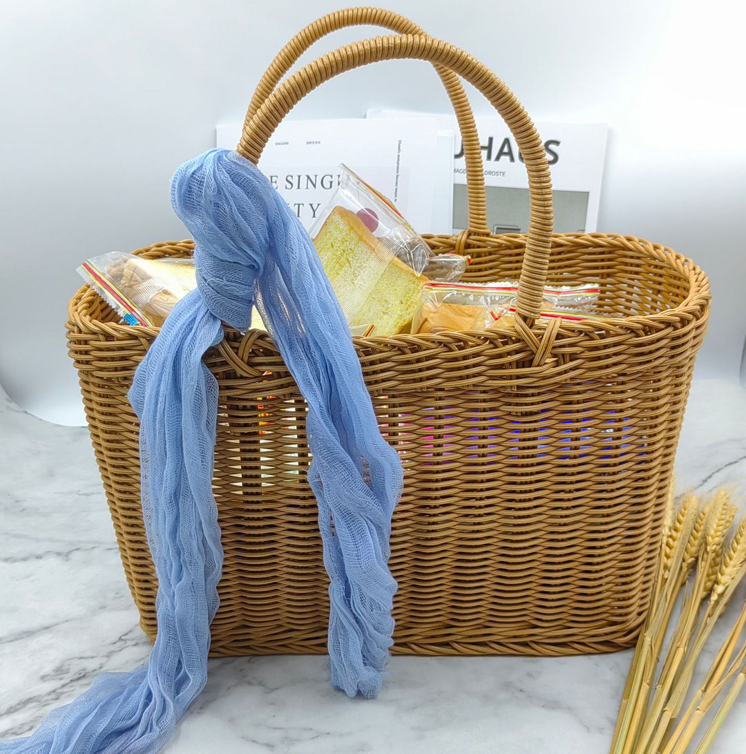 Handmade Decorative Woven Basket Bowlift