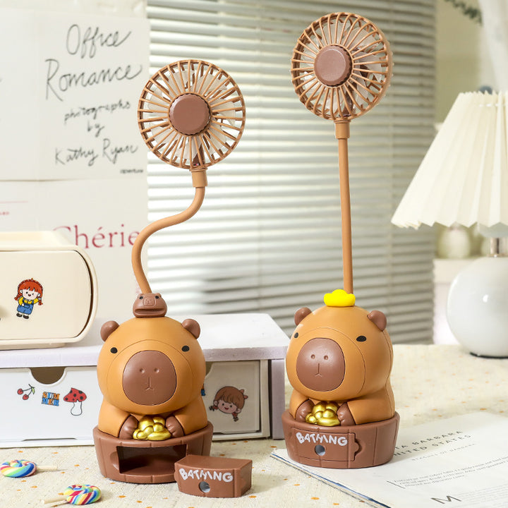 Women's Portable Mini Fan in Cute Bear Design Bowlift