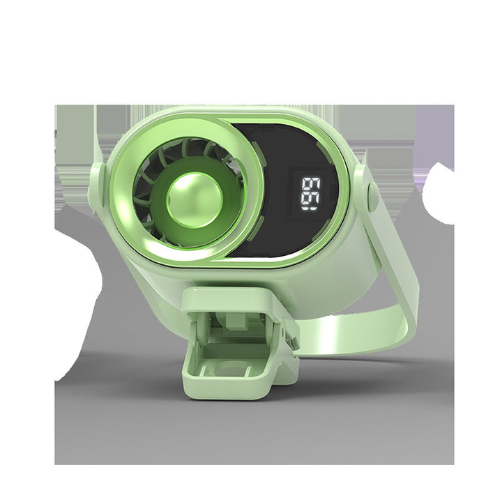 Unisex Portable Battery Fan with Digital Speed Display Bowlift