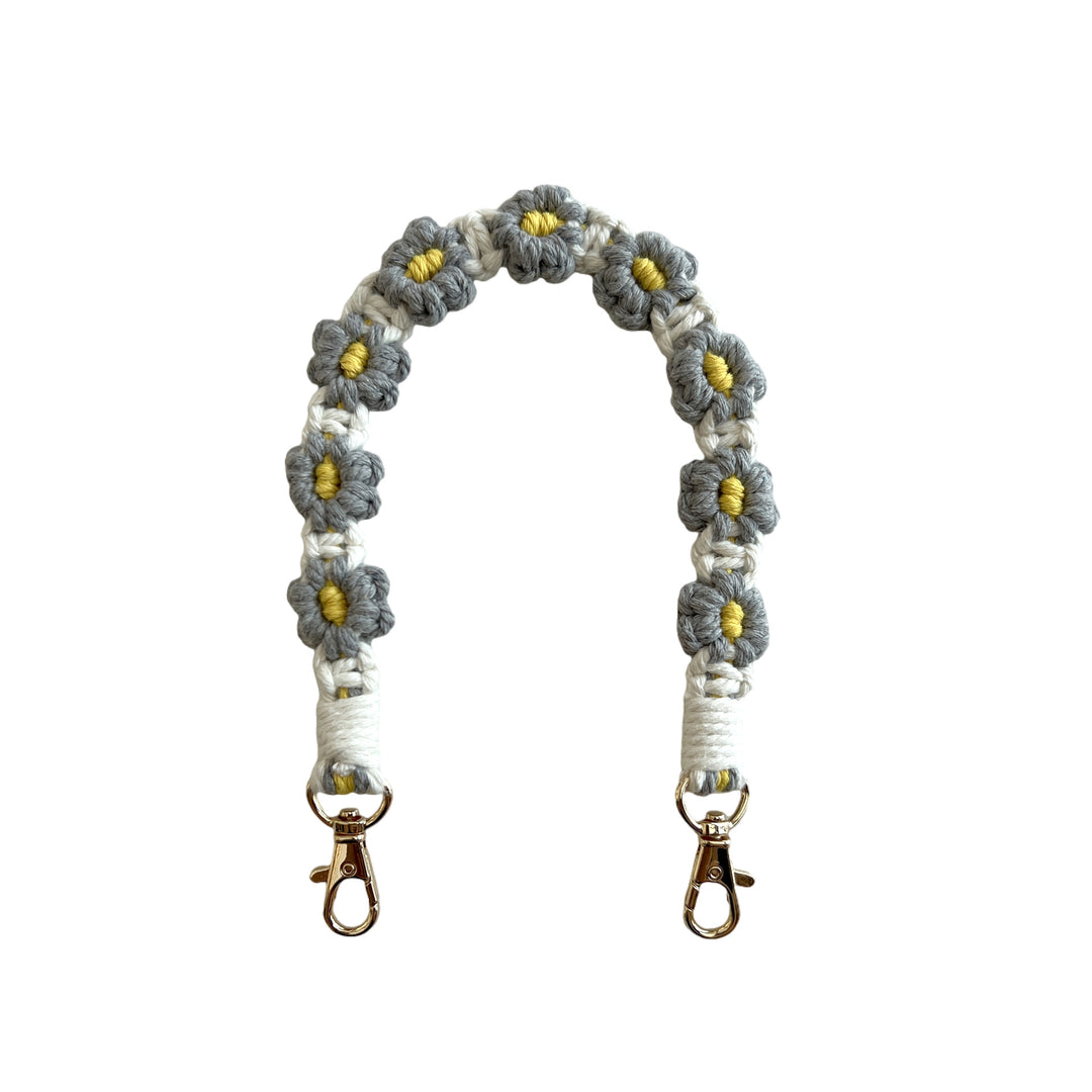 Floral Macrame Keychain Strap Bowlift