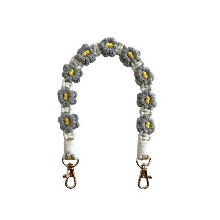 Floral Macrame Keychain Strap Bowlift