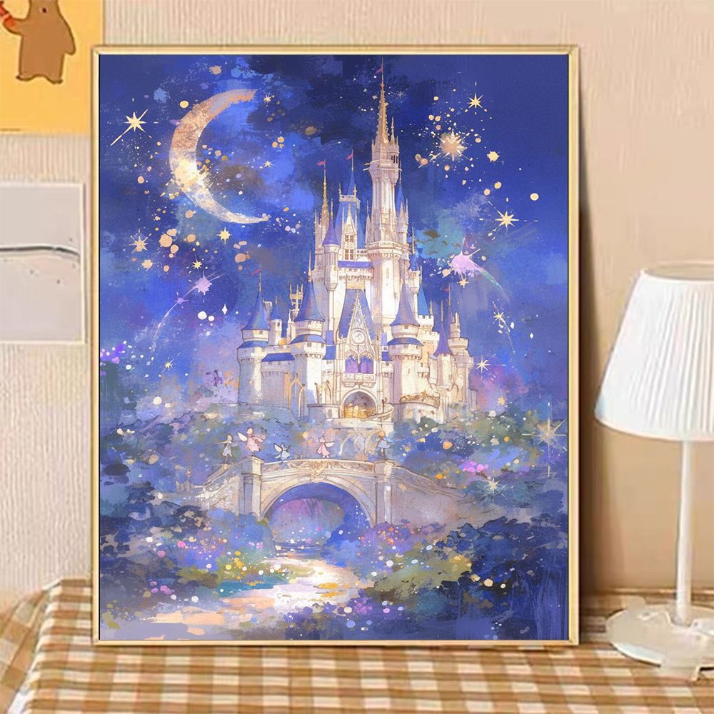 Enchanted Castle Landscape Canvas Art Bowlift
