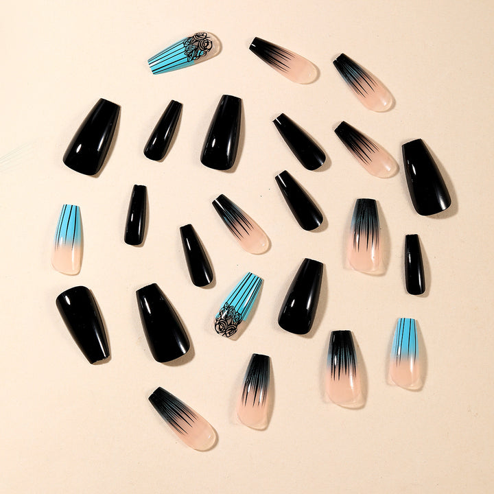 Ombre Gradient Acrylic Nail Art Bowlift
