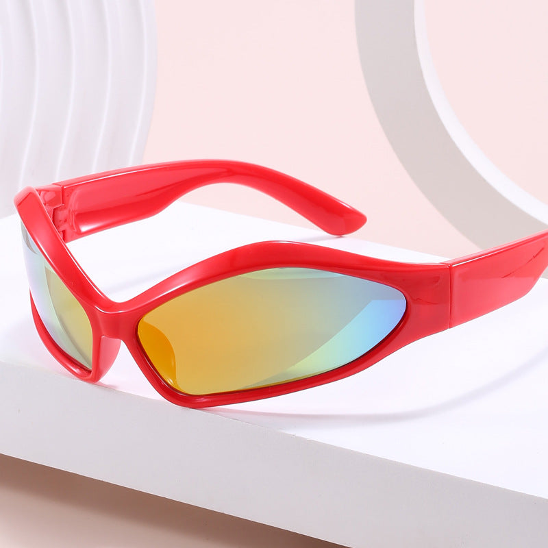 Women's Sporty Sunglasses with Aerodynamic Design Bowlift