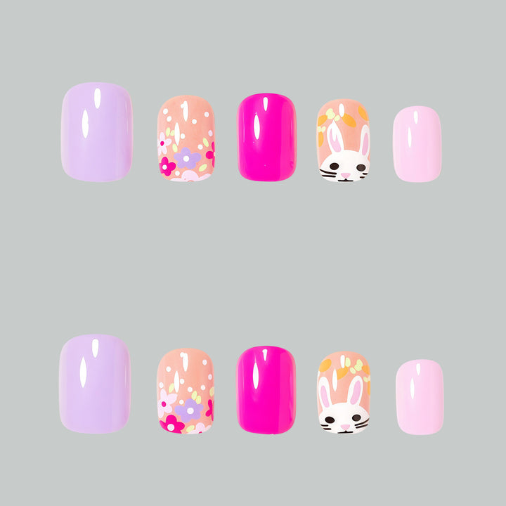 Floral Themed Nail Art Design Bowlift