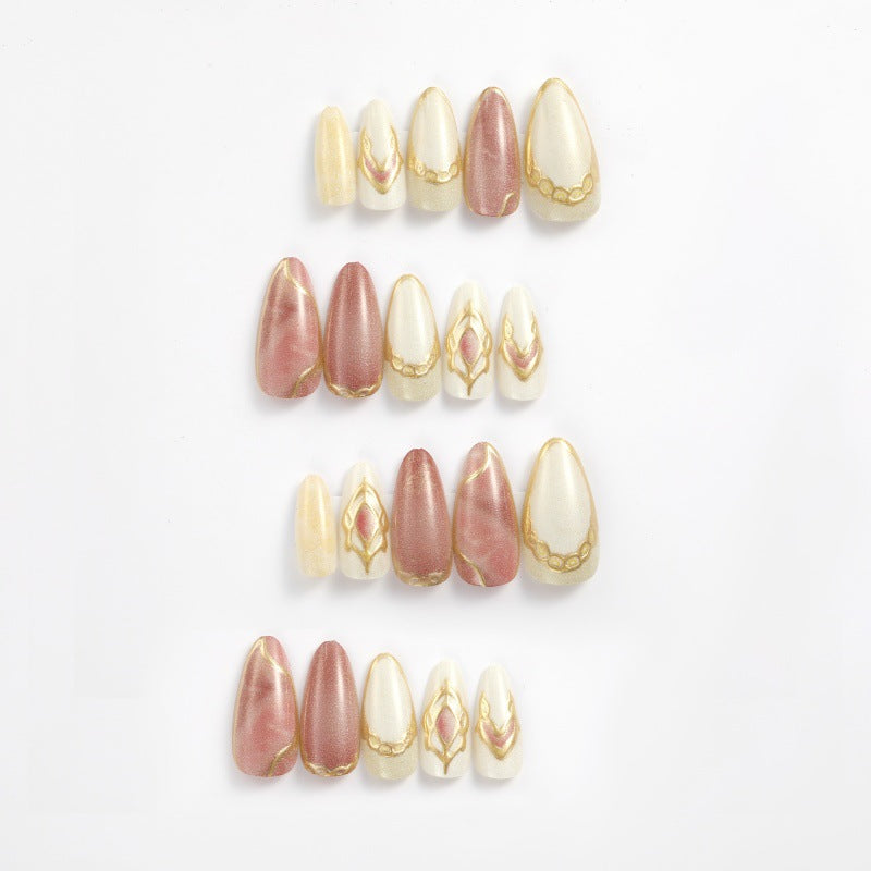 Acrylic nails in modern layered look Bowlift