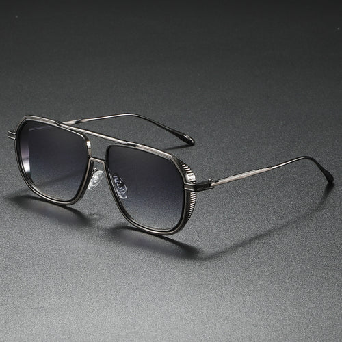 Women's Elegant Sunglasses with Angular Metal Frame Bowlift