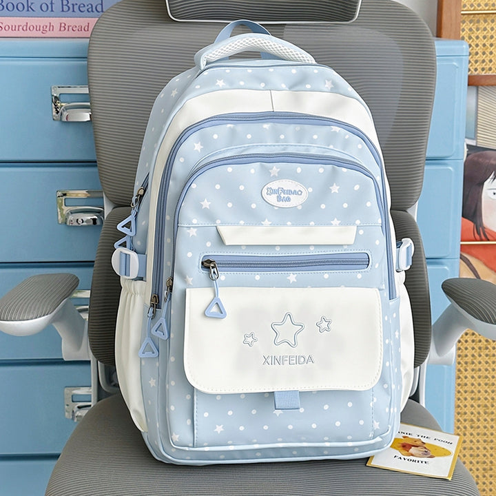 Stylish Star Print School Backpack