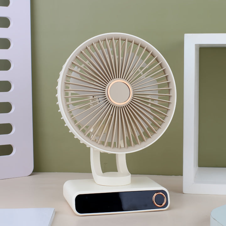 Ladies Portable Table Fan in Modern and Compact Design Bowlift