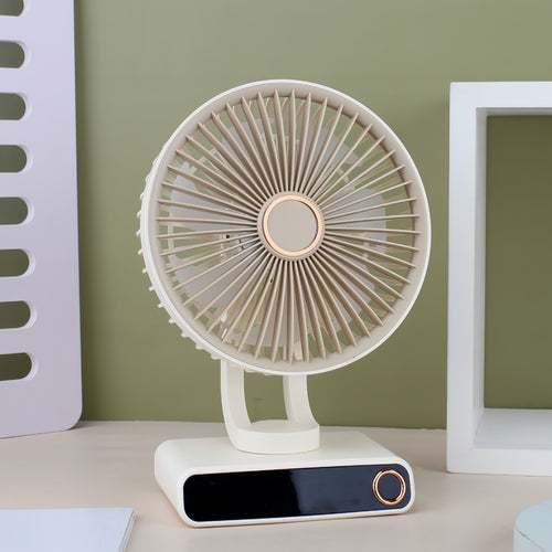 Ladies Portable Table Fan in Modern and Compact Design Bowlift