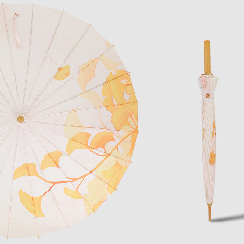 Women's Foldable Sun Shade Umbrella with Artistic Design Bowlift