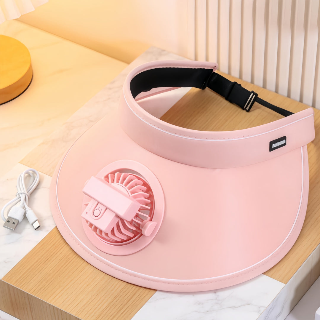 Ladies wearable cooling collar with fan Bowlift