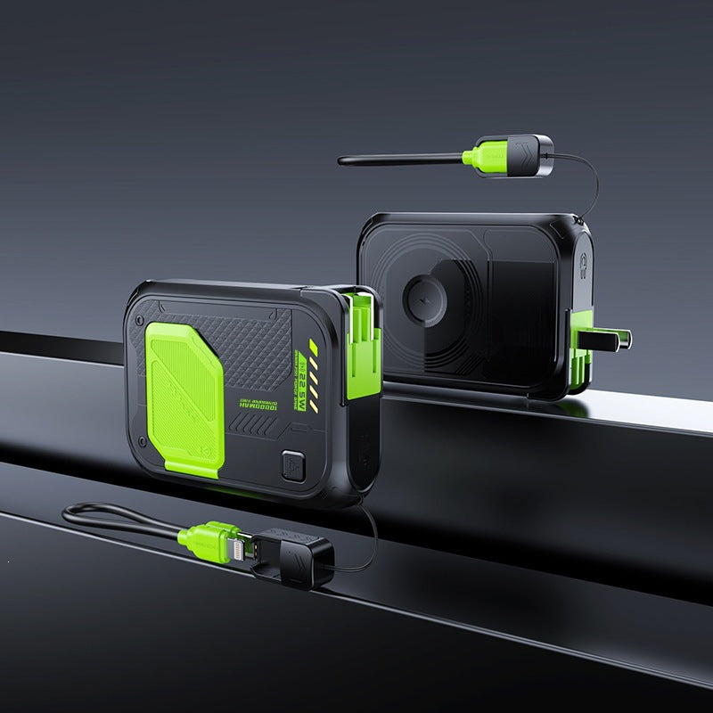 Multifunctional power bank with integrated charging cable and outstanding fast charging function Bowlift