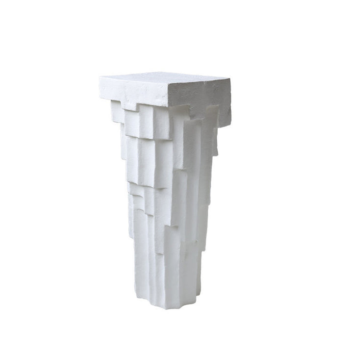 Sculptural Geometric Side Table