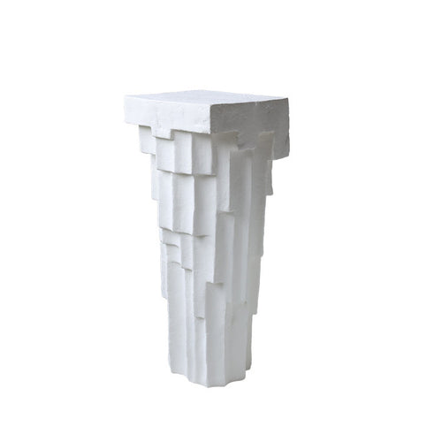 Sculptural Geometric Side Table
