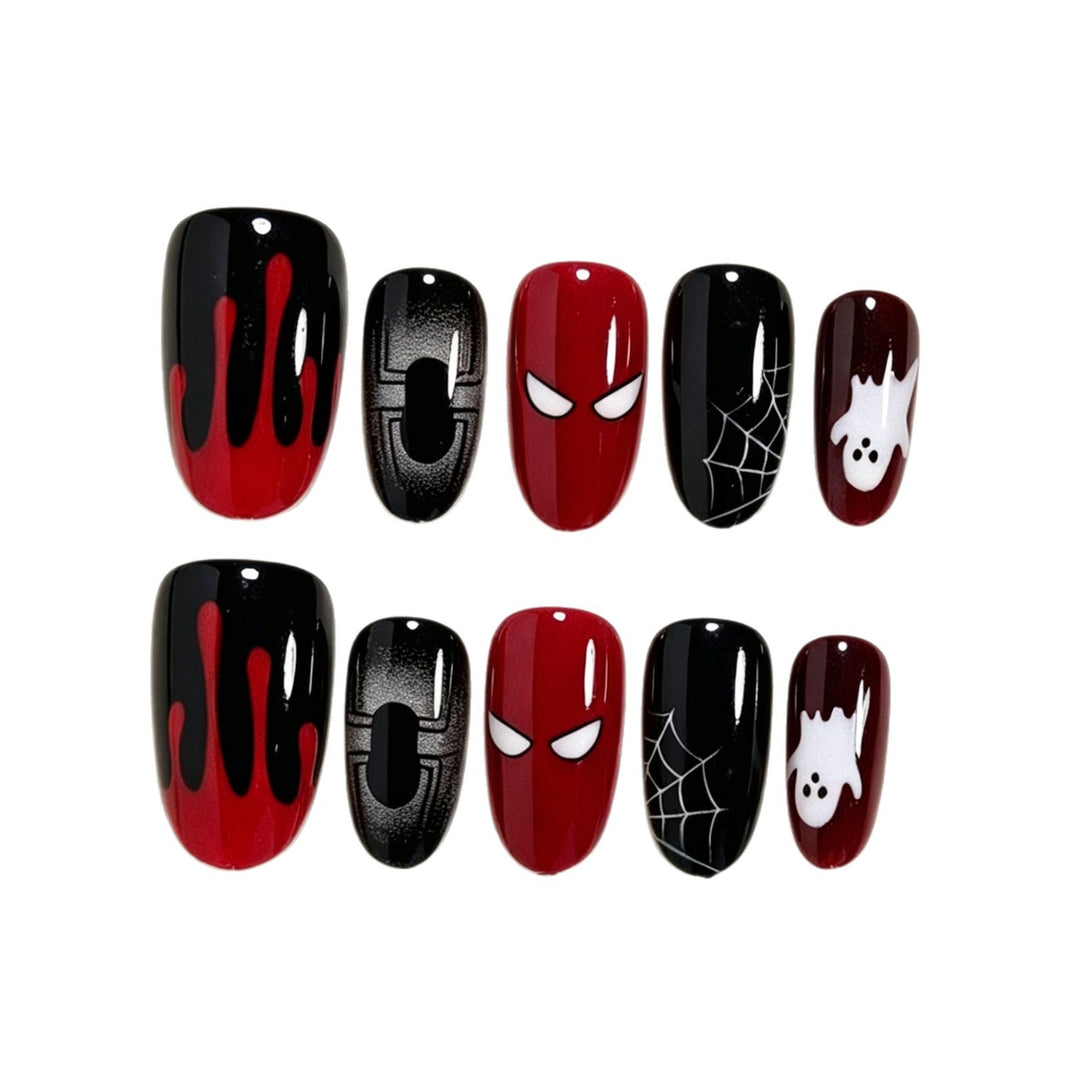 Halloween Themed Press-On Nail Art Set Bowlift