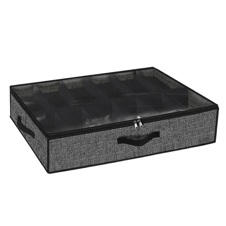 Under-Bed Storage Organizer Box with Clear Lid