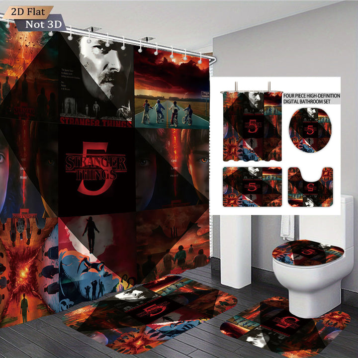 Stranger Things Adventure-Themed Digital Bathroom Set Bowlift