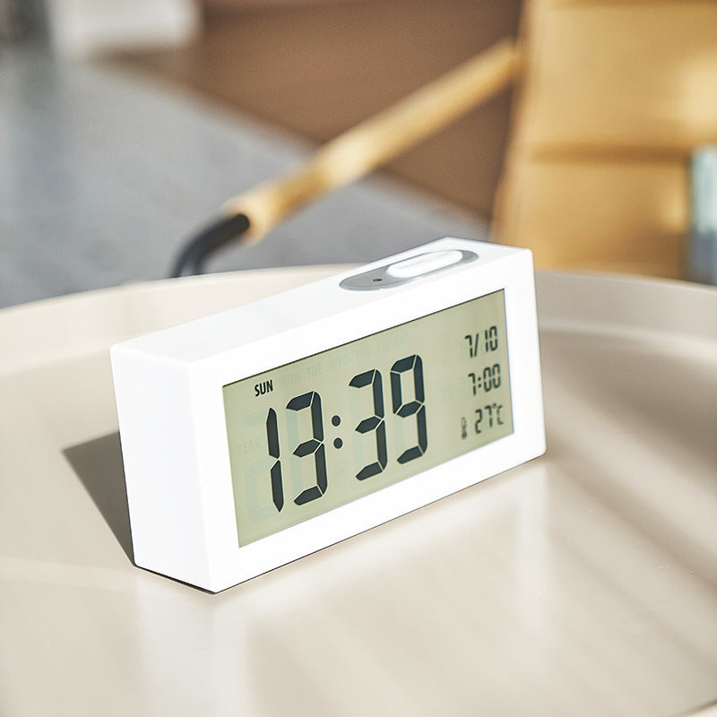 Digital Alarm Clock with Large Contrasting LED Display and Temperature Display Bowlift