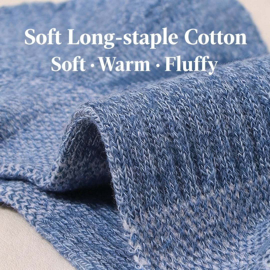 Cushioned Terry-Lined Non-Slip Grip Crew Socks with Plush Insole Bowlift