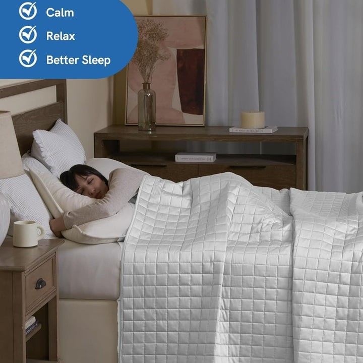 Premium Diamond Quilted Weighted Blanket Bowlift