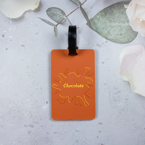 Fun Chocolate Splash Luggage Tag Bowlift