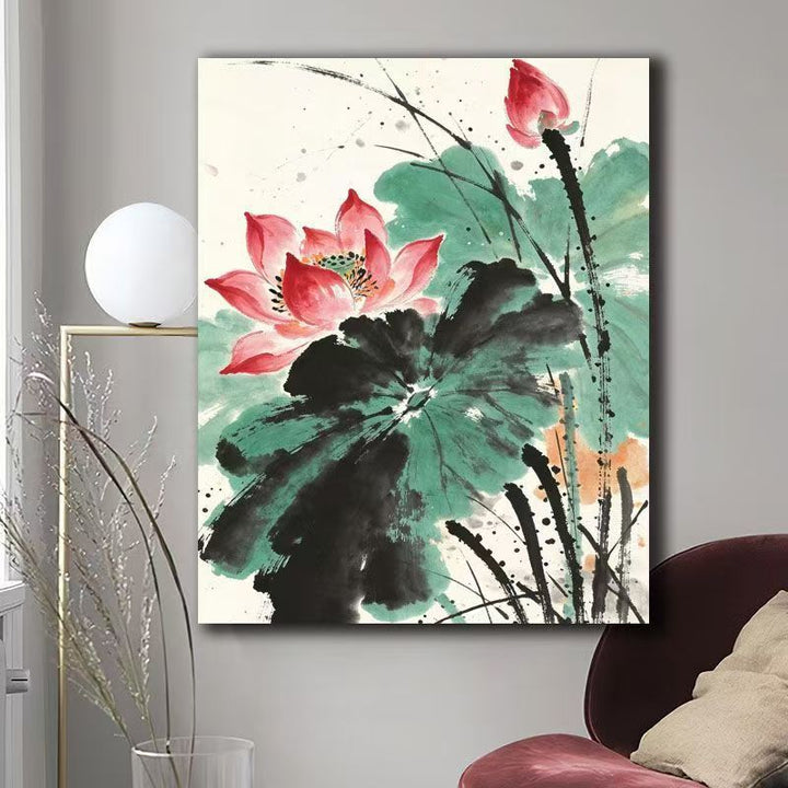 Elegant Floral Canvas Artwork Bowlift