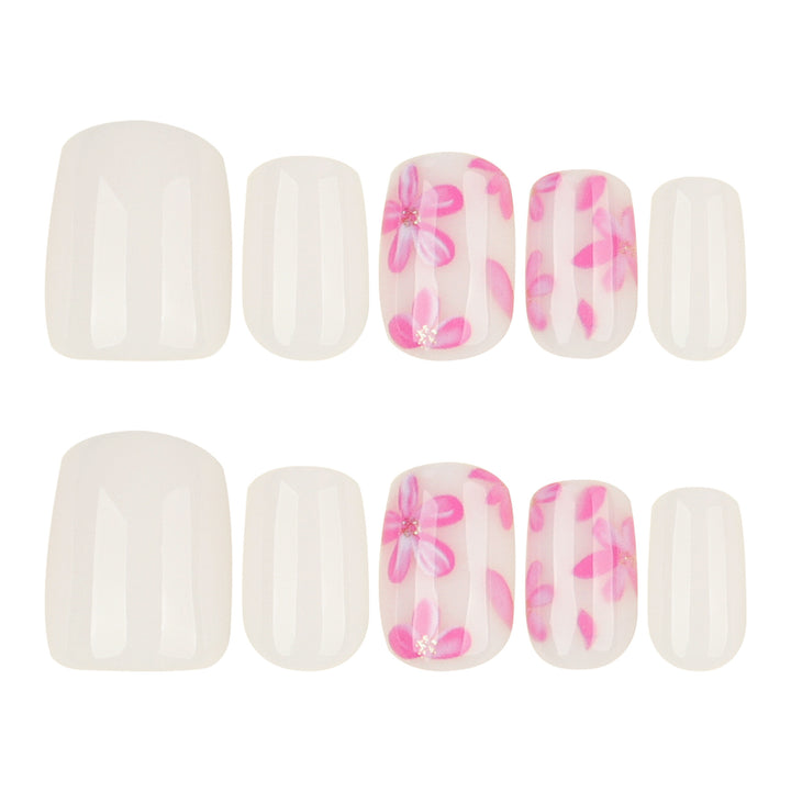 Stylish artificial nail design with floral accents Bowlift