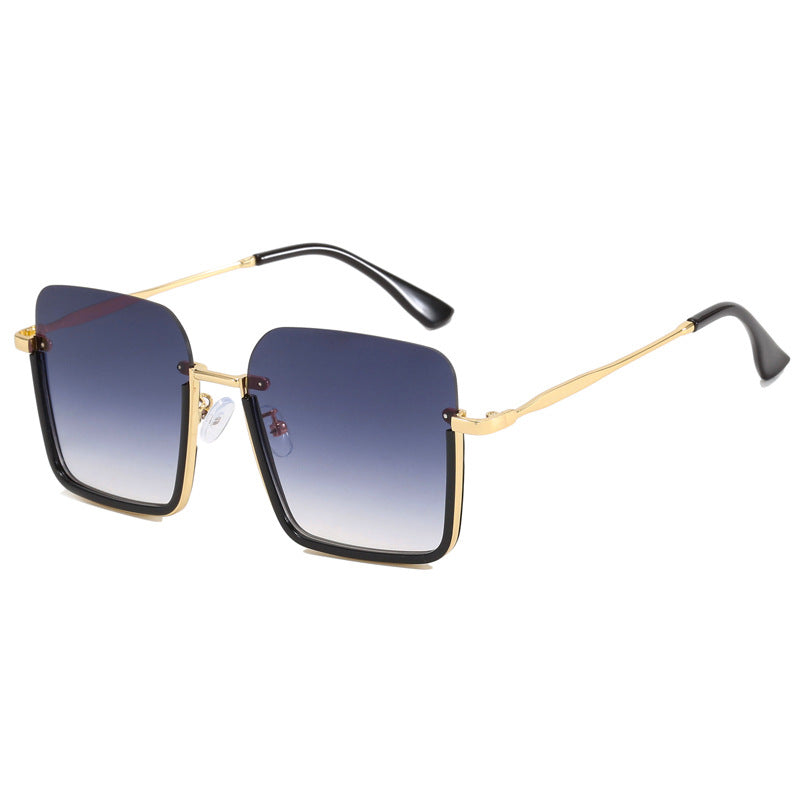 Women oversized sunglasses with elegant geometric frame Bowlift