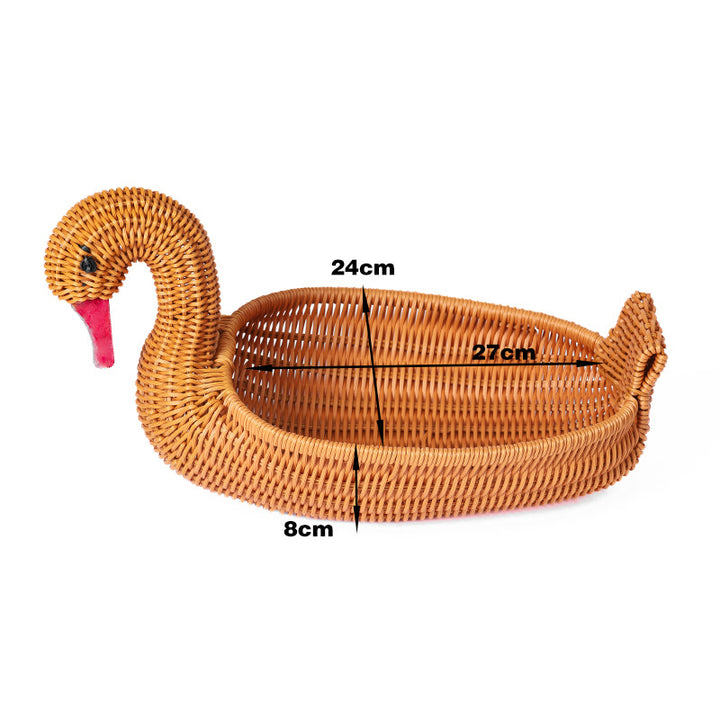 Decorative Wicker Duck Bowlift