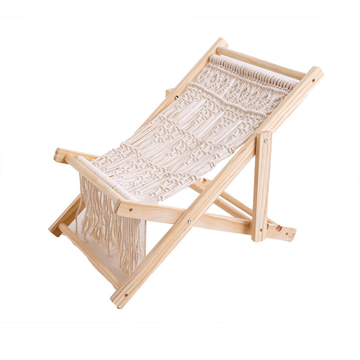 Macrame Folding Lounge Chair Bowlift