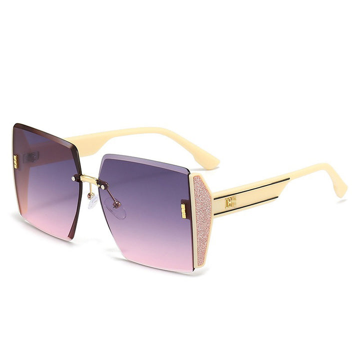 Oversized Geometric Shield Sunglasses