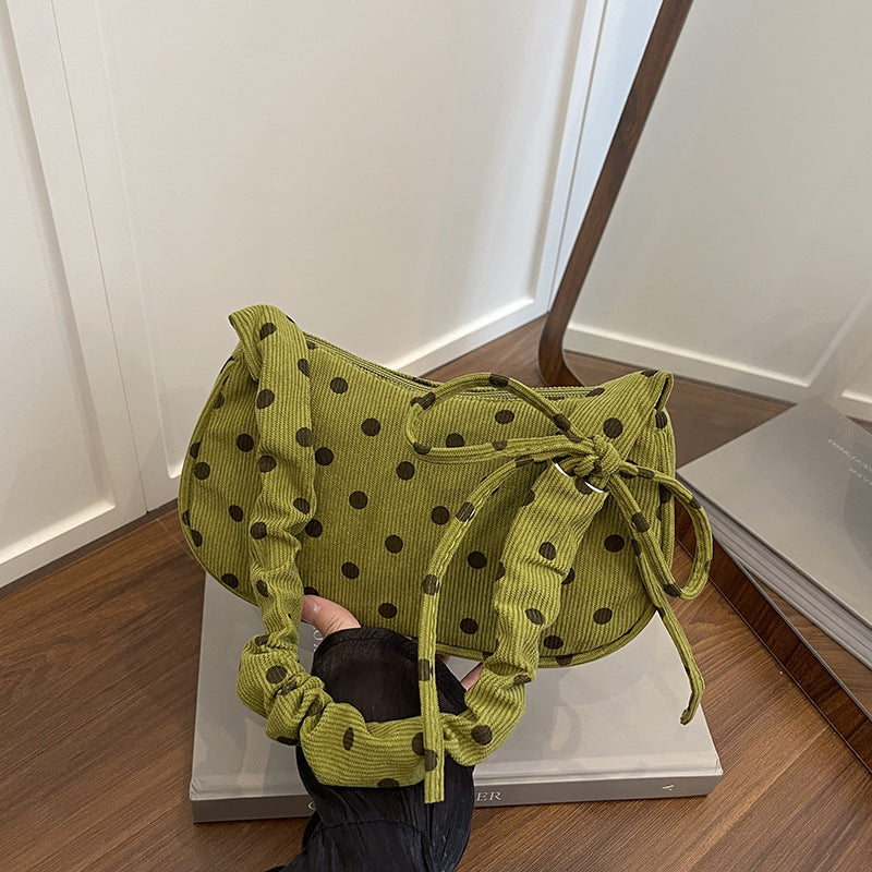 WoVintage Polka Dot Crossbody Handbag Bowlift