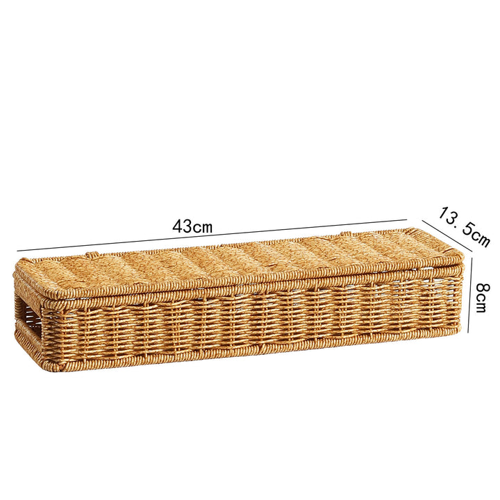 Oval Handmade Wicker Storage Basket Bowlift