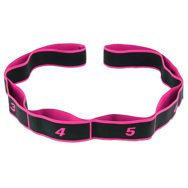 Numbered Multi-Loop Resistance Hip and Glute Training Band Bowlift