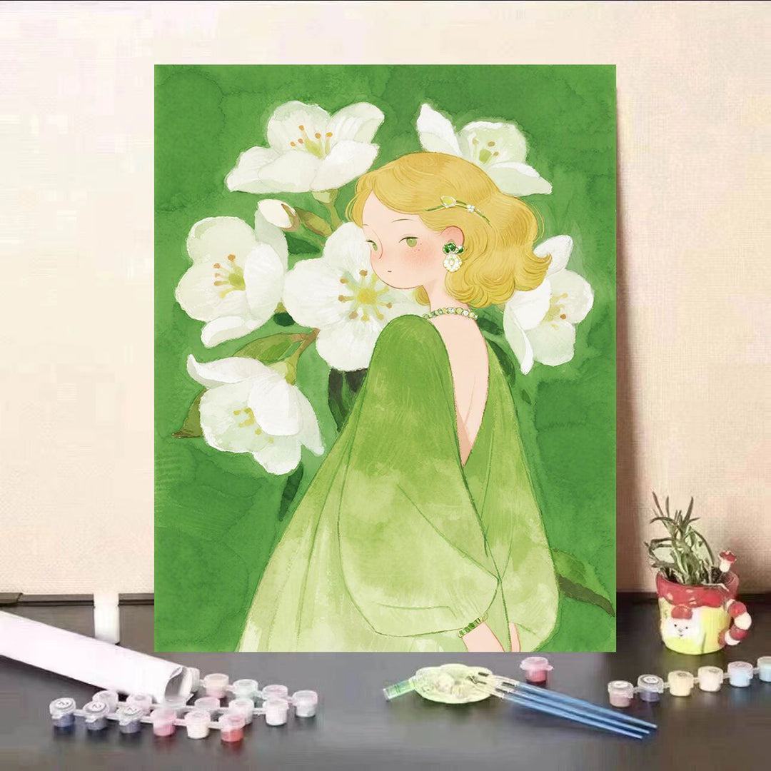 Floral Themed DIY Paint by Numbers Kit Bowlift