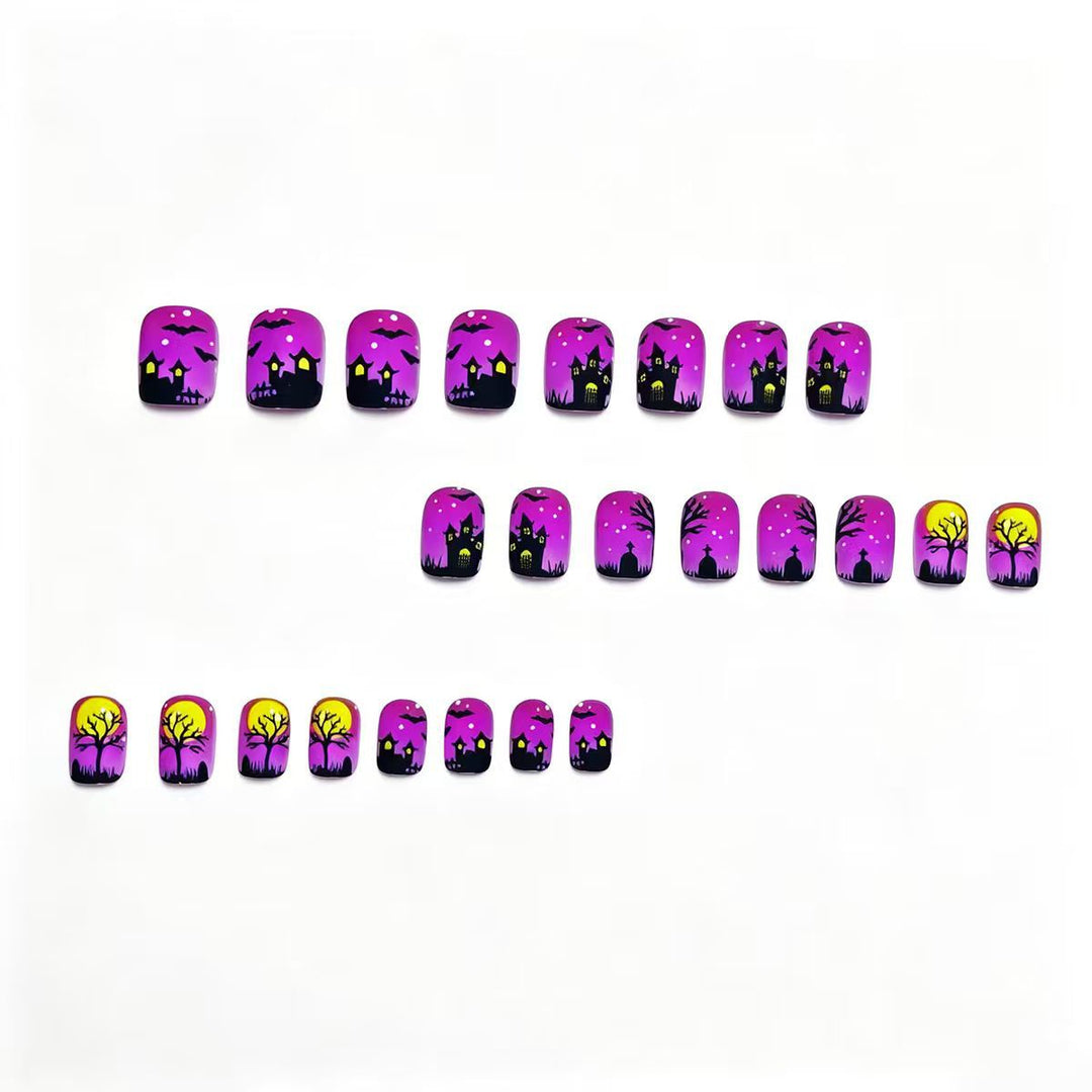 Artistic Halloween Scene Nail Art Bowlift