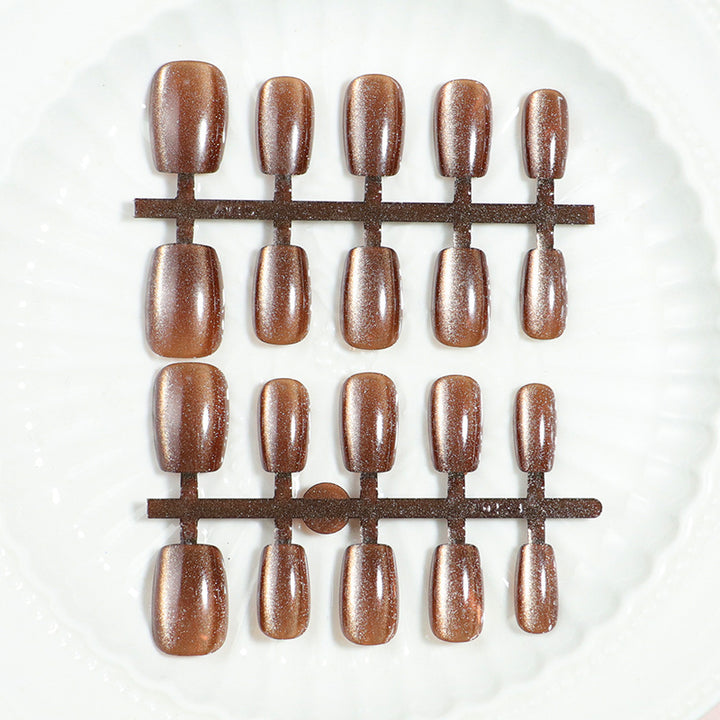 DIY Natural Press-On Nail Set Bowlift 1789805063