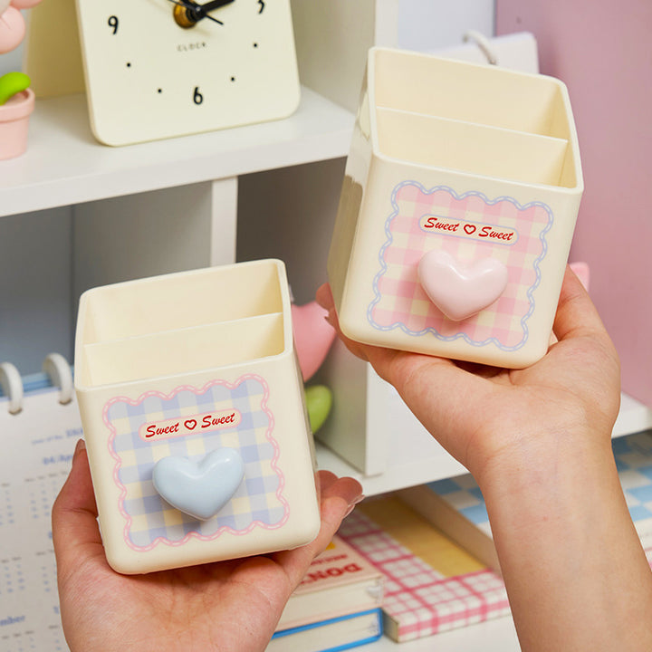 Cute Multi-Compartment Desk Organizer Bowlift