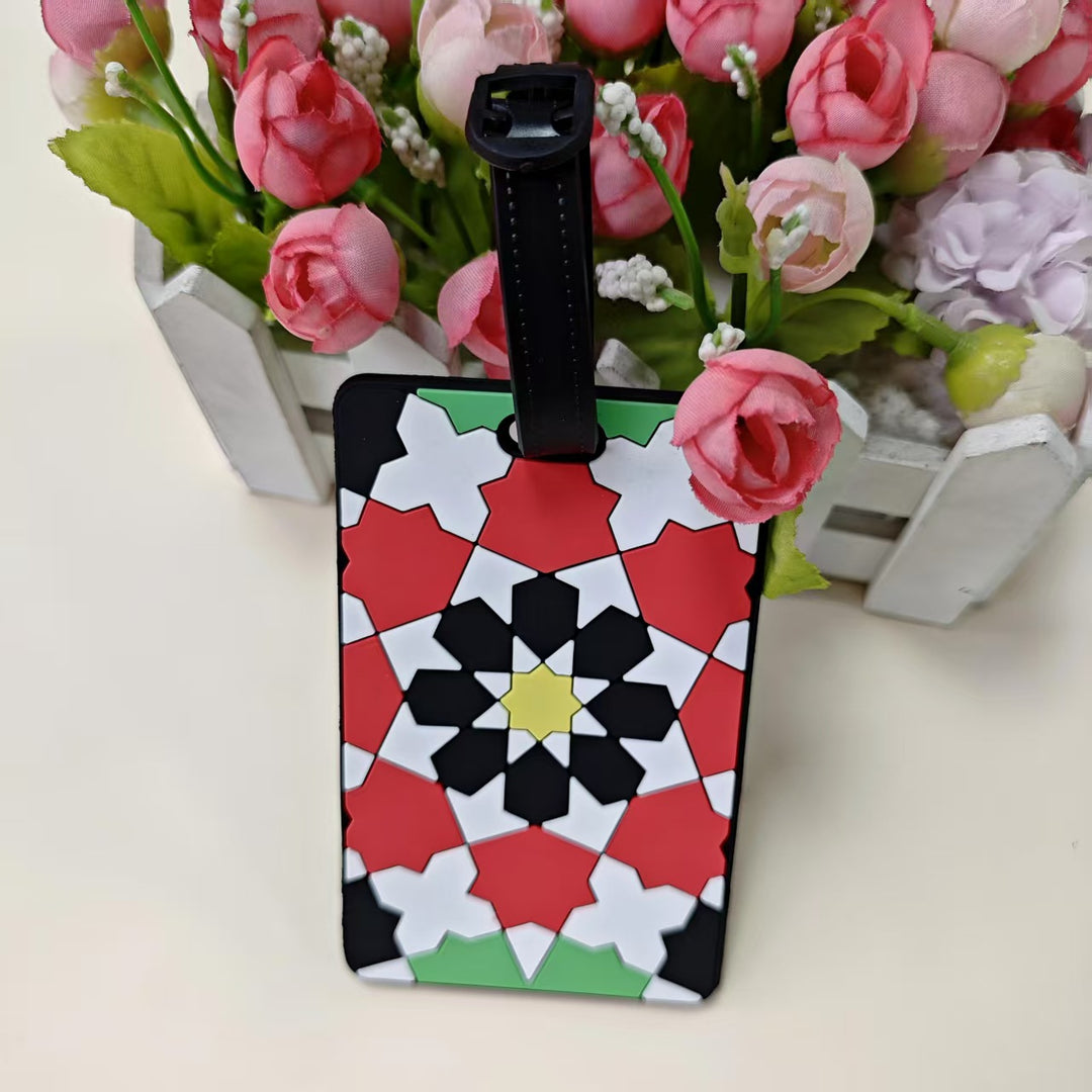 Unisex Luggage Tag in Creative Geometric Design Bowlift