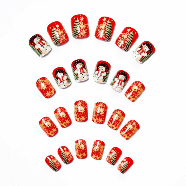 Festive Christmas Nail Art Bowlift